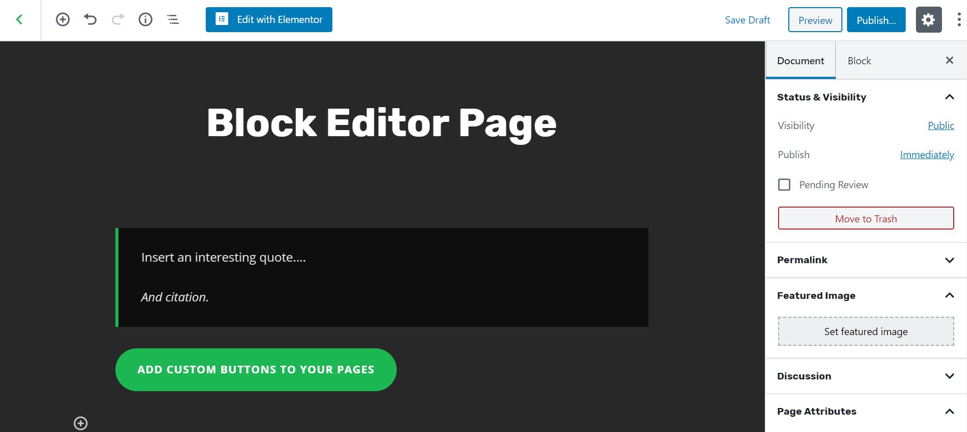 block editor