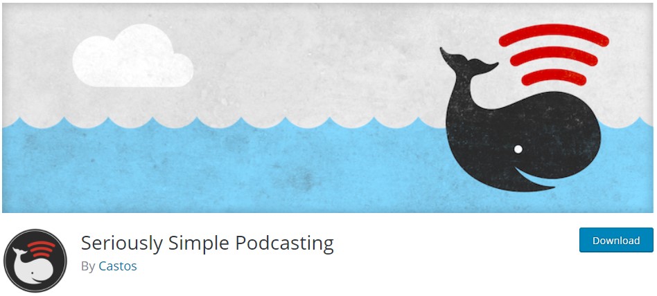 The banner logo for the Seriously Simple Podcasting plugin