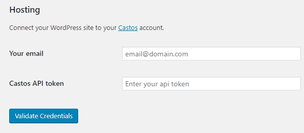 Connecting WordPress to Castos.