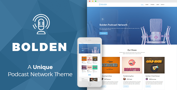 Bolden WordPress podcsat theme