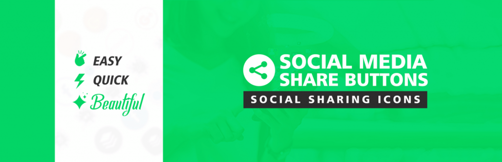 The banner for the Social Media Share Buttons plugin.